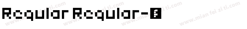 Regular Regular字体转换